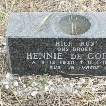 GOEDE Hennie, de 1930-1986