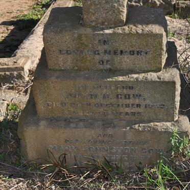 GOW John H. -1932 &amp; Mary Johnston -1939