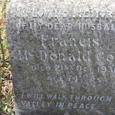 GOW Francis McDonald -1931