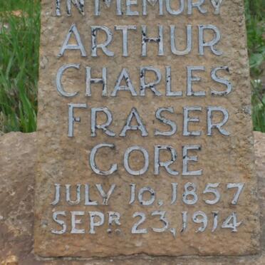 GORE Arthur Charles Fraser 1857-1914