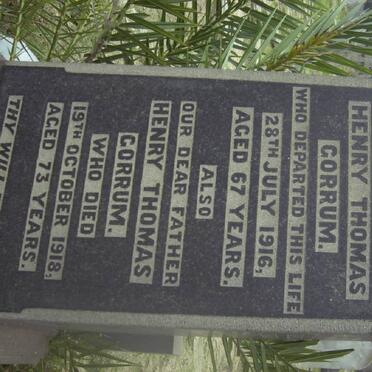 GORRUM Henry Thomas -1918 &amp; Millie -1916