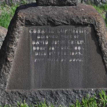 GREEN Coralie Euphemie 1881-1925