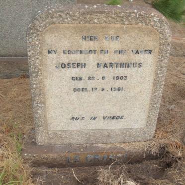 GRANGE Joseph Marthinus, Le 1903-1961