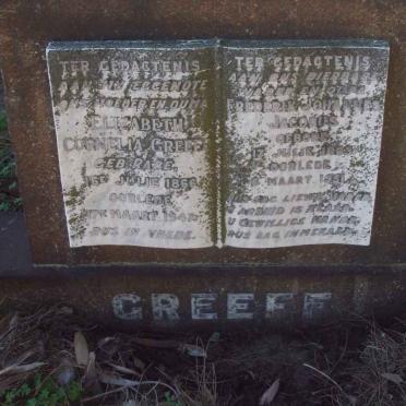 GREEFF  Frederik Johannes Jacobus 1863-1951 &amp; Elizabeth Cornelia RABE 1866-1947