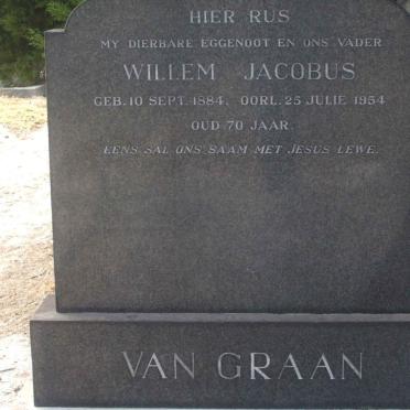 GRAAN Willem Jacobus, van 1884-1954