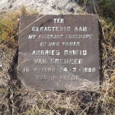 GREUNEN Andries Dawid, van 1888-1955