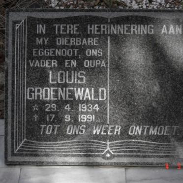 GROENEWALD Louis 1934-1991