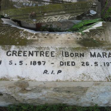 GREENTREE ? nee MARAIS 1897-1973