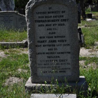GREY Thomas Henery -1920 &amp; Mary Jane -1920 :: GREY Sylvester :: GREY Ruth Elizabeth -1965