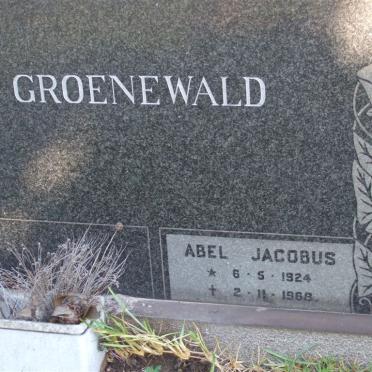 GROENEWALD Abel Jacobus 1924-1968