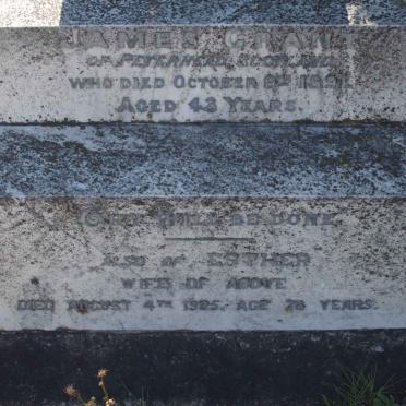 GRANT James -1891 &amp; Esther -1925