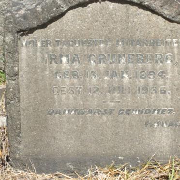 GRUNEBERG Irma 1894-1936