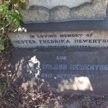 GREEN Henry George 1873-1915 :: HEWERTSON William Wilson 187?-1971 &amp; Hester Fredrika -1942 