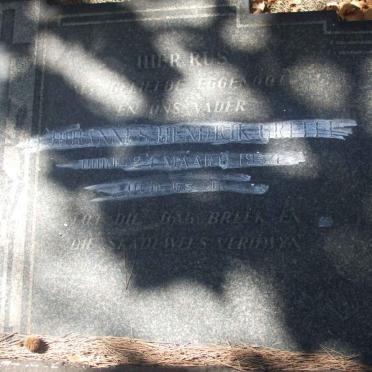 GREEFF Johannes Hendrik -1954