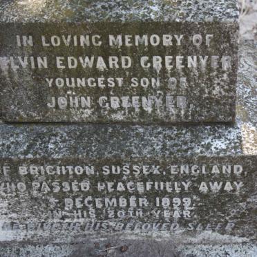 GREENYER Elvin Edward -1899