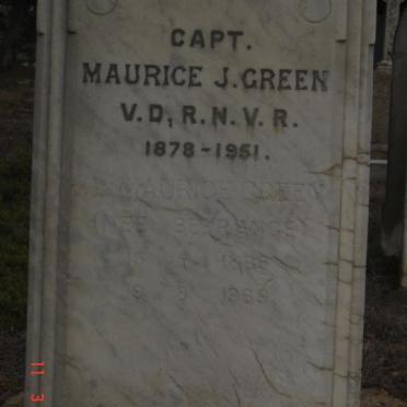 GREEN Maurice J. 1878-1951 :: GREEN ? Maurice nee BERRANGE 1888-1969