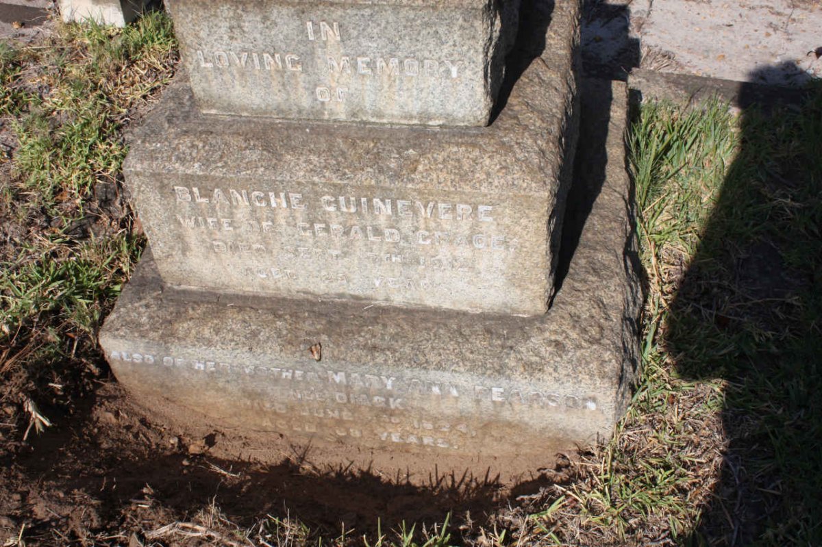 GRACE Blanche Guinevere -1912 :: PEARSON Mary Ann nee DIACK -1924