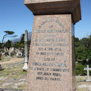 GREENSHIELDS Jessie -1918 :: MANN Edna Mary -1904