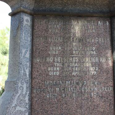 KUYS Helperus Ritzima van Lier ?-1884 &amp; Annie Elizabeth GREEN 1820-1894 :: KUYS Roland Helperus van Lier 1873-1877