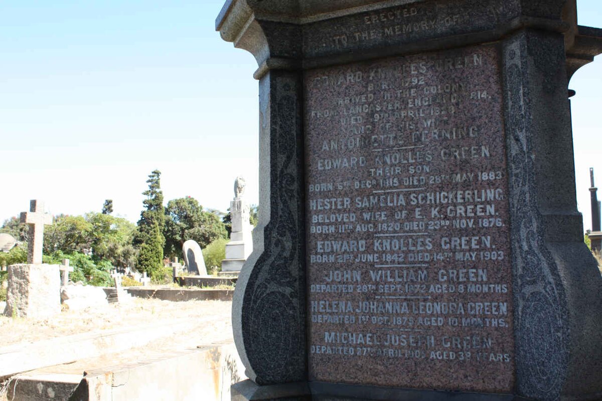 GREEN Edward Knolles 1792-182? &amp; Antionette BERNING ? :: GREEN Edward Knolles 1815-1883