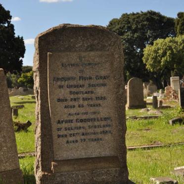 GRAY Andrew Muir -1925 &amp; Annie Goodfellow -1942