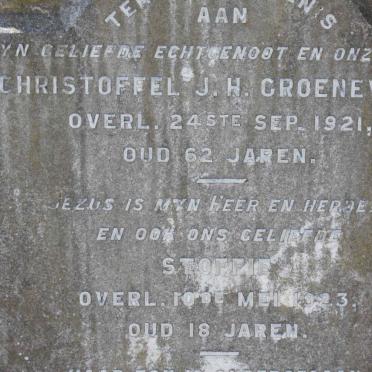 GROENEWALD Christoffel J.H. -1921 :: GROENEWALD Stoffie -1923
