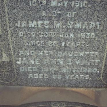 GRANT Jane -1909 :: GRANT Peter Alexander -1910 :: SMART James M. -1930 :: SMART Jane Ann -1960