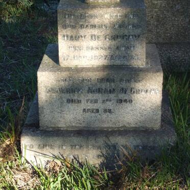 GRUCHY Frederick Abram, de -1940 &amp; Mary -1927