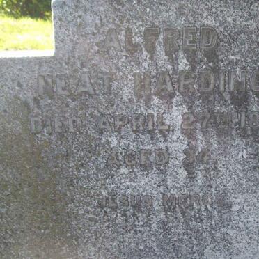 HARDING Alfred Neat -1891