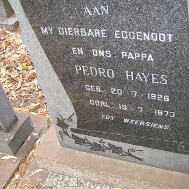 HAYES Pedro 1926-1973