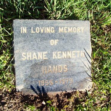 HANDS Shane Kenneth 1955-1979