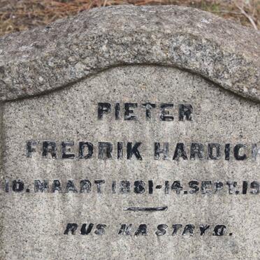 HARDICK Pieter Fredrik 1881-1938