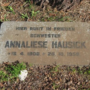 HAUSICK Annaliese 1906-1958