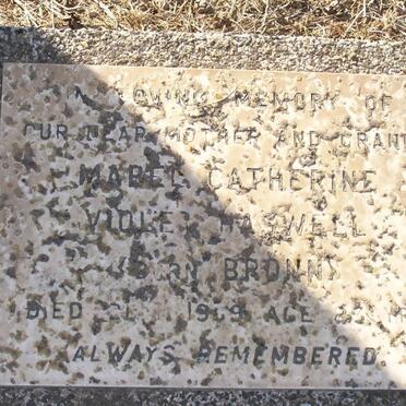 HASWELL Mabel Catherine Violet nee BRONN -1969