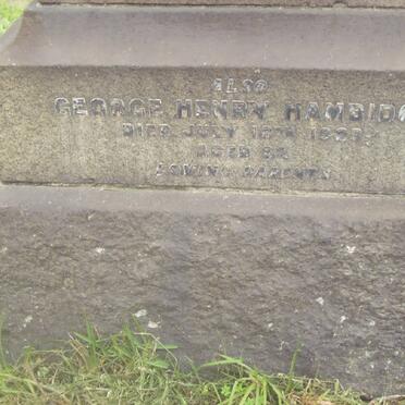 HANDIDGE George Henry -1929