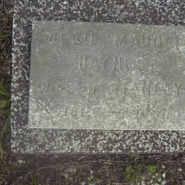 HAYNES Cecil Maude 1886-1969
