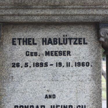 HABLUTZEL Ethel nee MEESER 1895-1960