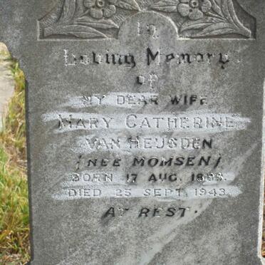 HEUSDEN Mary Catherine, van nee MOMSEN 1888?-1943