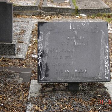 HEYNS Nicholaas J. 1923-1981