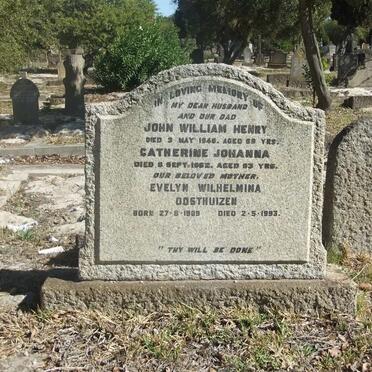 HENRY John William -1946 &amp; Catherine Johanna -1962 :: OOSTHUIZEN Evelyn Wilhelmina 1909-1993