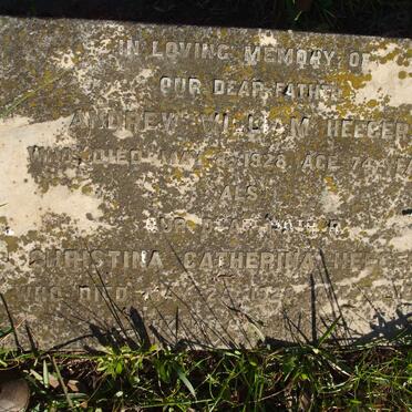 HEEGER Andrew William -1928 &amp; Christina Catharina -1928