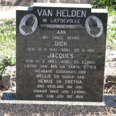 HELDEN Dick, van 1941-1981 :: HELDEN Jacques, van 1947-1983