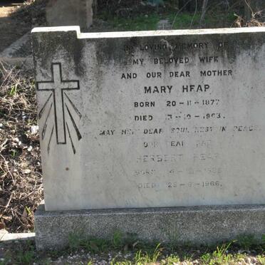 HEAP Herbert 1885-1966 &amp; Mary 1877-1963