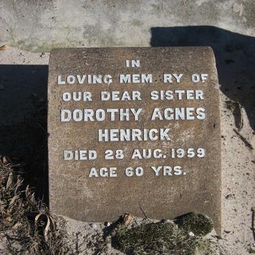 HENRICK Dorothy Agnes -1959