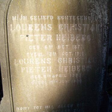 HEIBERG Lourens Christiaan Pieter 1877-1918 :: HEIBERG Lourens Christiaan Pieter 1903-1930