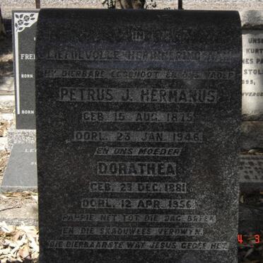 HERMANUS Petrus J. 1875-1946 &amp; Dorathea 1881-1956