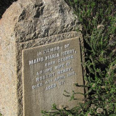 HENRY Maud Maria nee GEORGE -1918