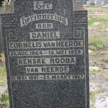 HEERDE Daniel Cornelis, van 1864-1939 &amp; Renske Rooda 1881-1967