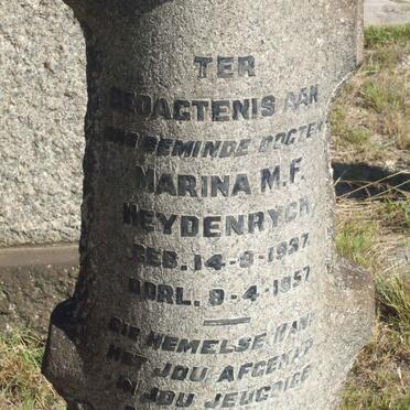 HEYDENRYCH Marina M.F. 1937-1957