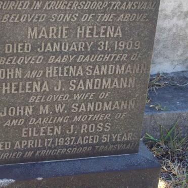 SANDMAN Helena J. -1937